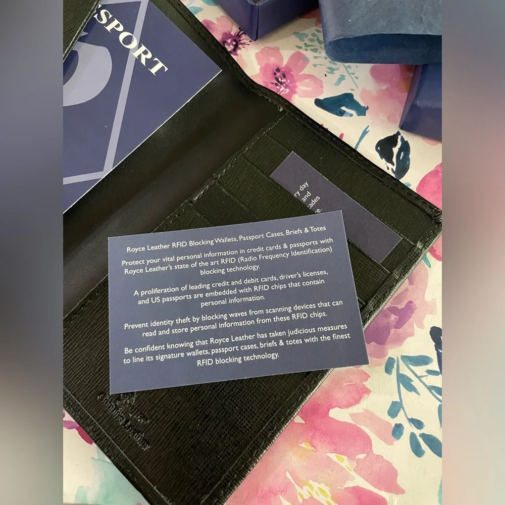 Royce 100% genuine leather passport holder